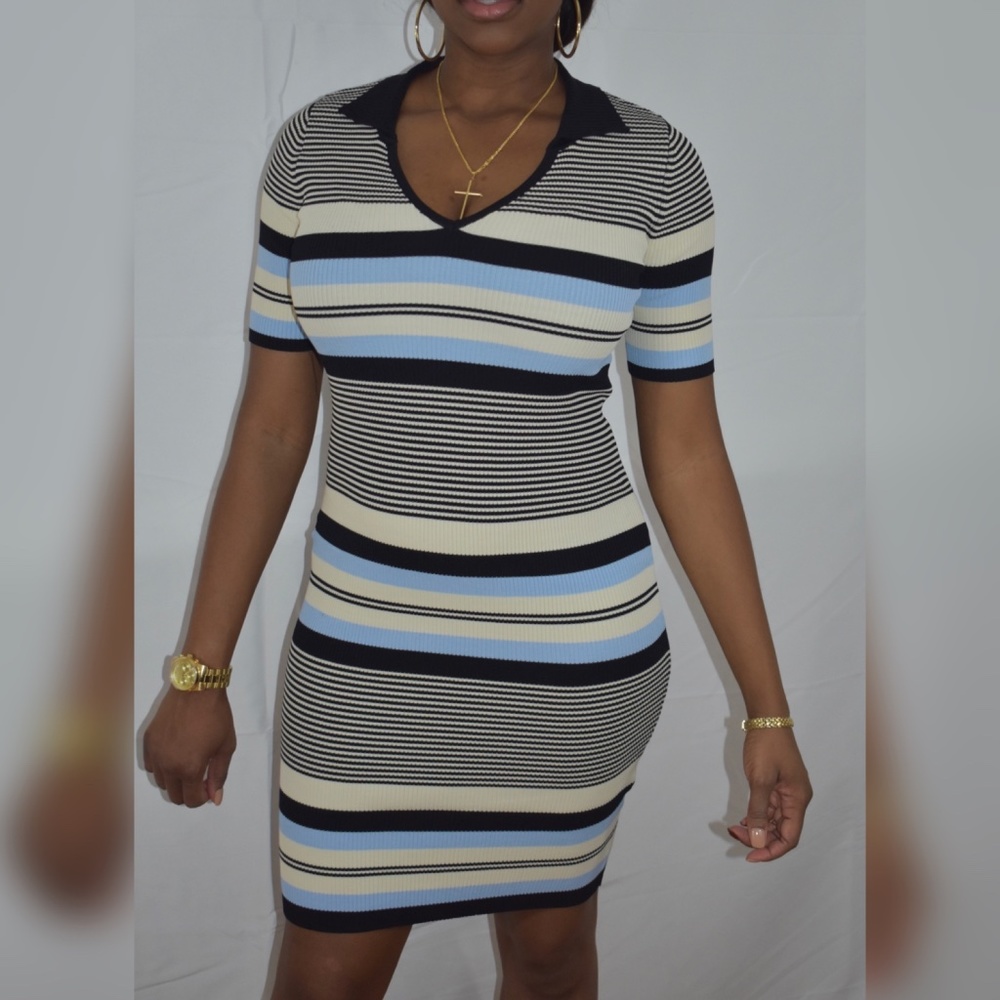 Collard mini dress